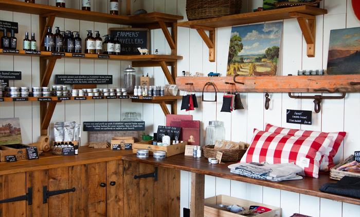 Shop selling our creams and balms produced on the farm